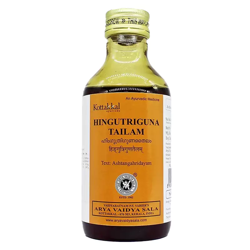 Kottakkal Arya Vaidyasala Hingutriguna Tailam, 200 ml-1.webp